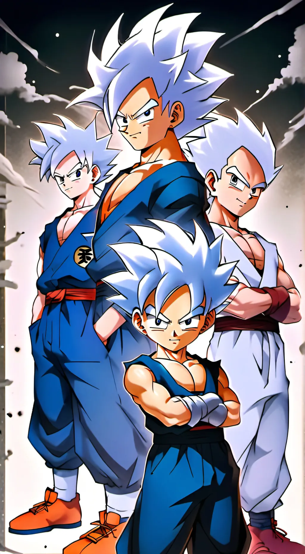 ai character: goku x gohan background