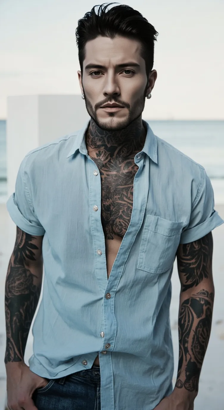 ai character: Stefan D'Angelo  background