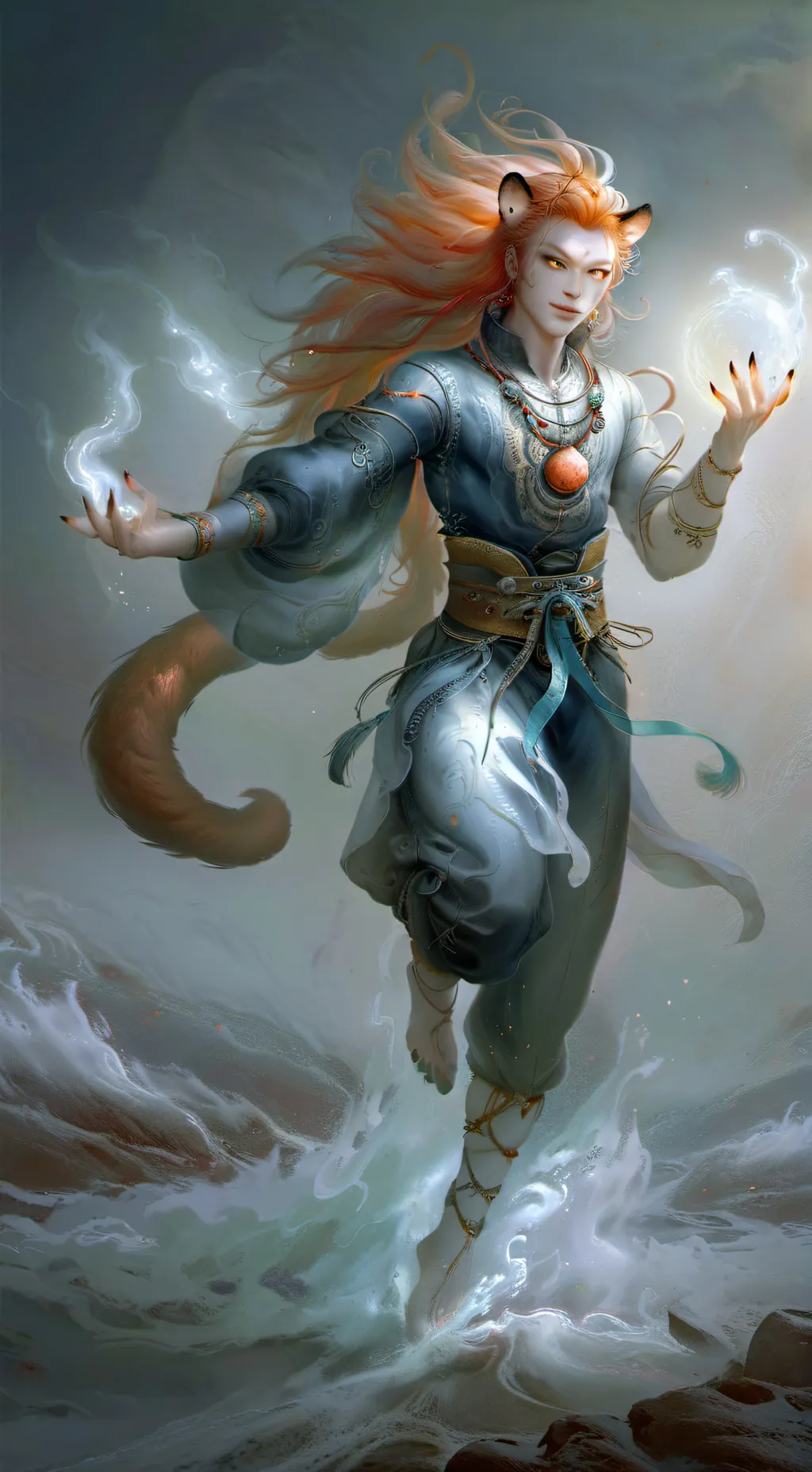 ai character: Tiger  background