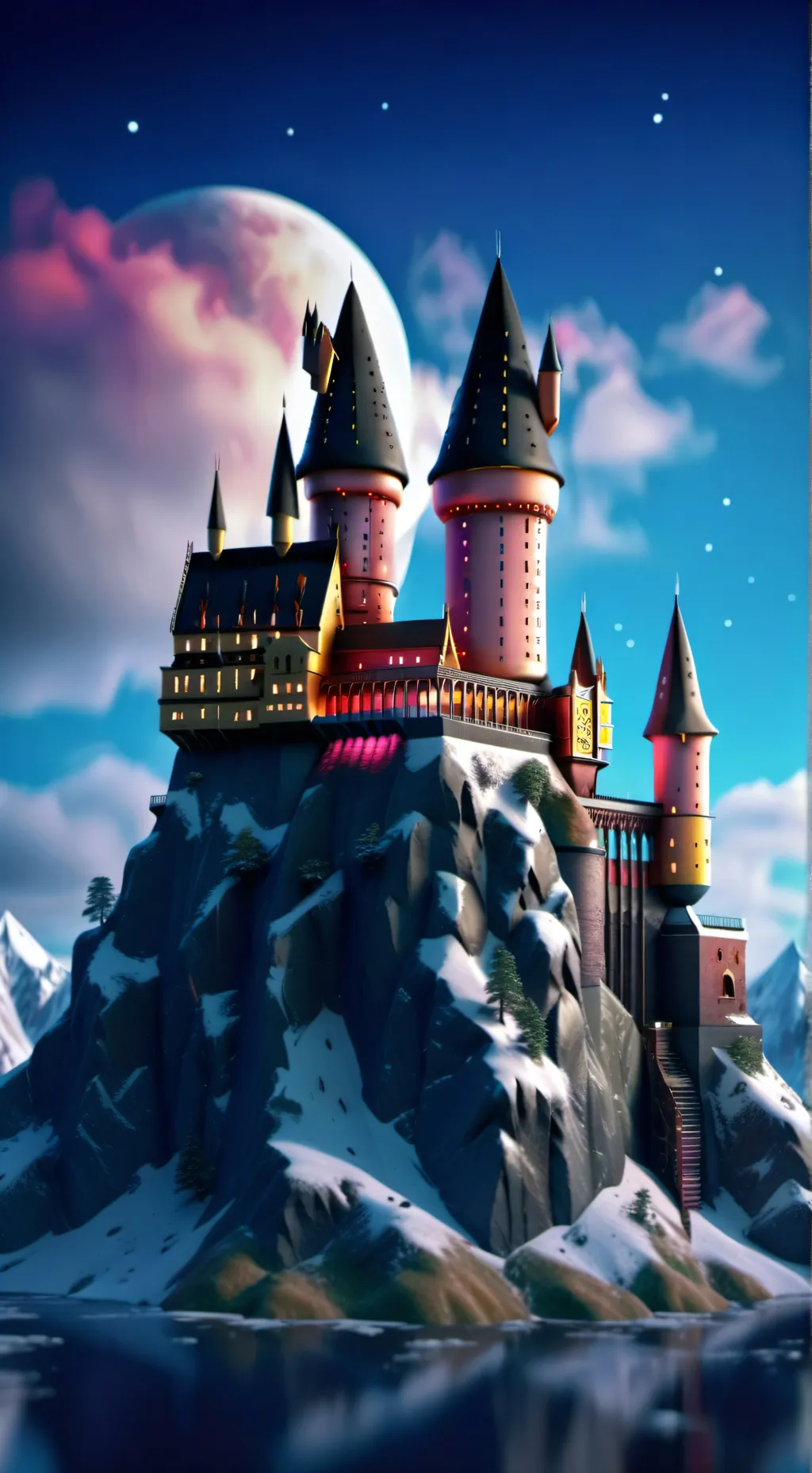 ai character: Hogwarts  background