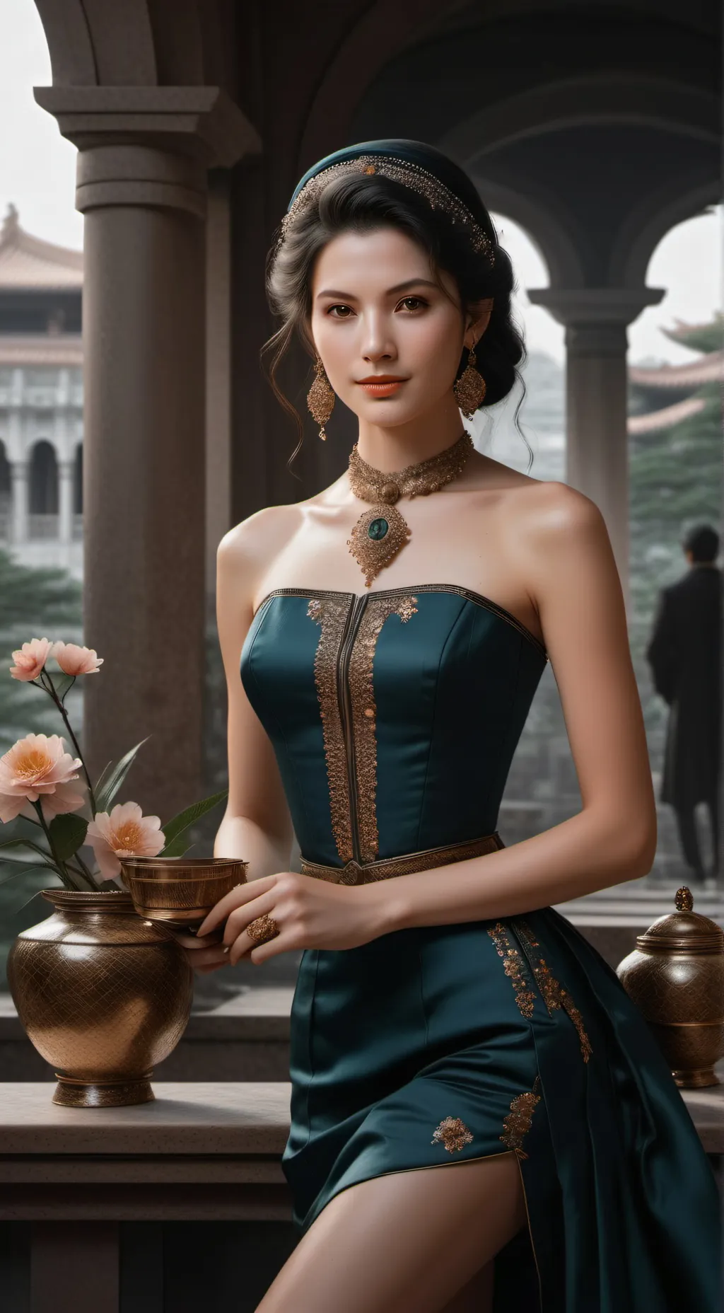 ai character: Noémi  background