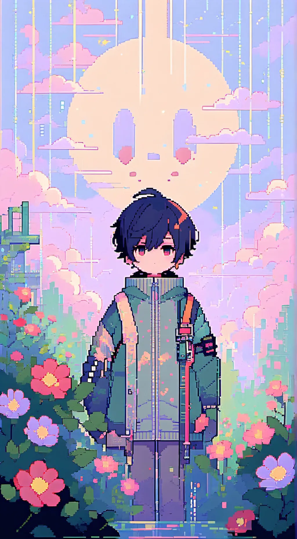 ai character: sprunki school background