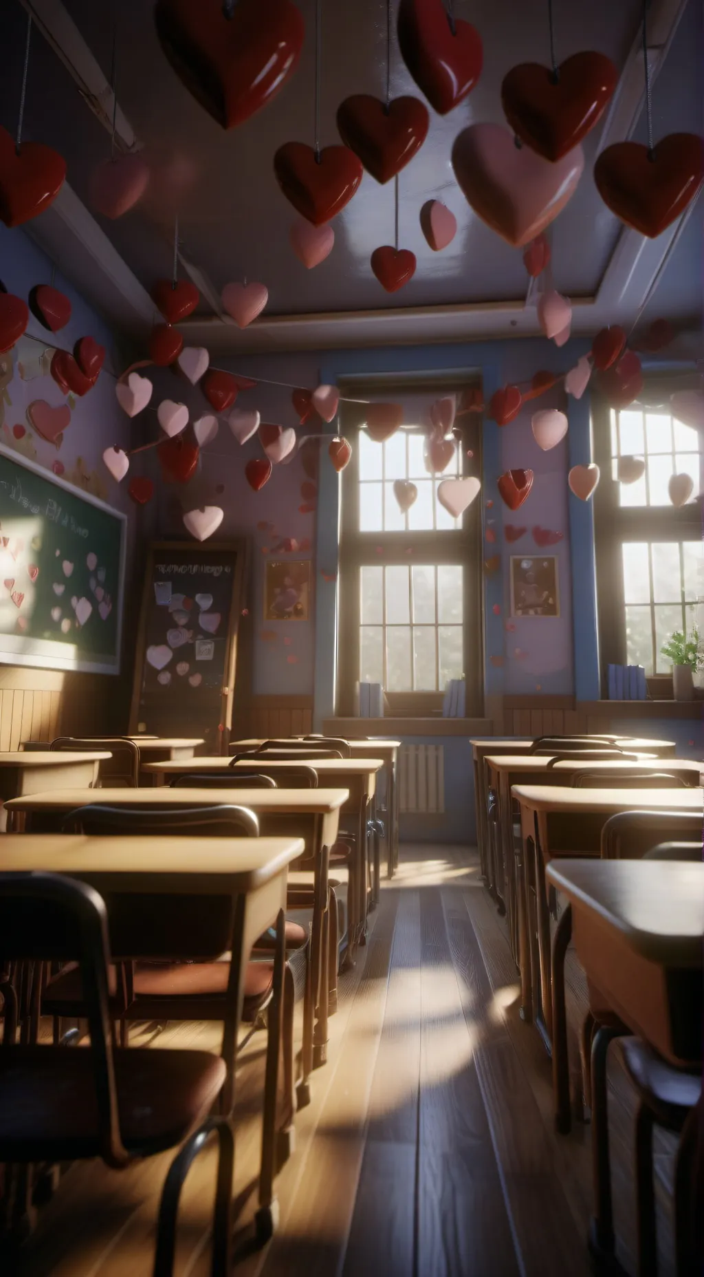 ai character: MHA Valentines <3 background
