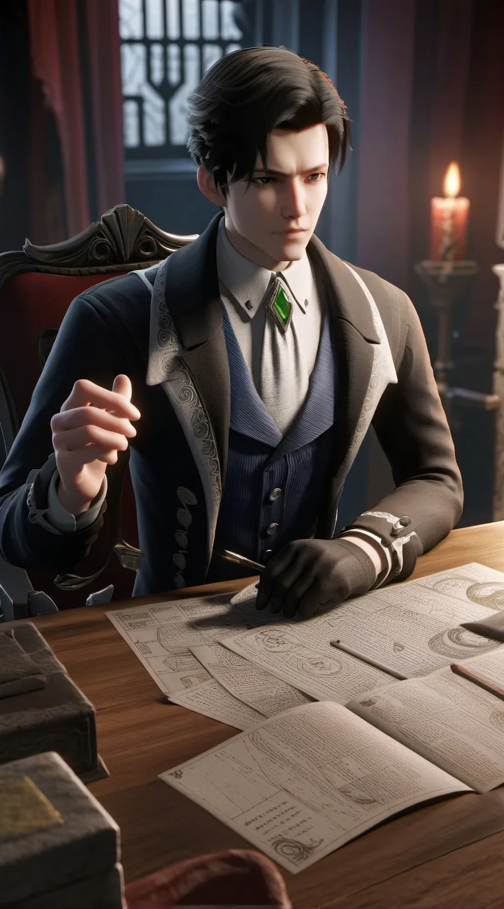 ai character: leono background
