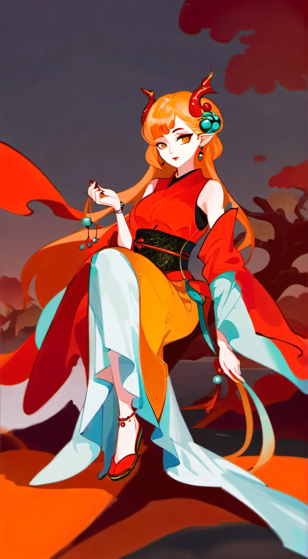ai character: Rengoku's Dragon  background