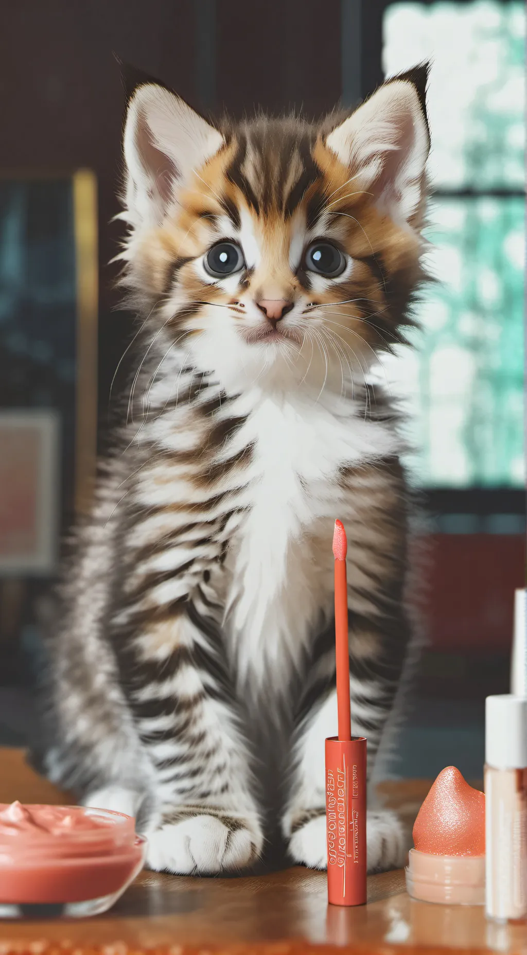 ai character: Preppy Kitty background