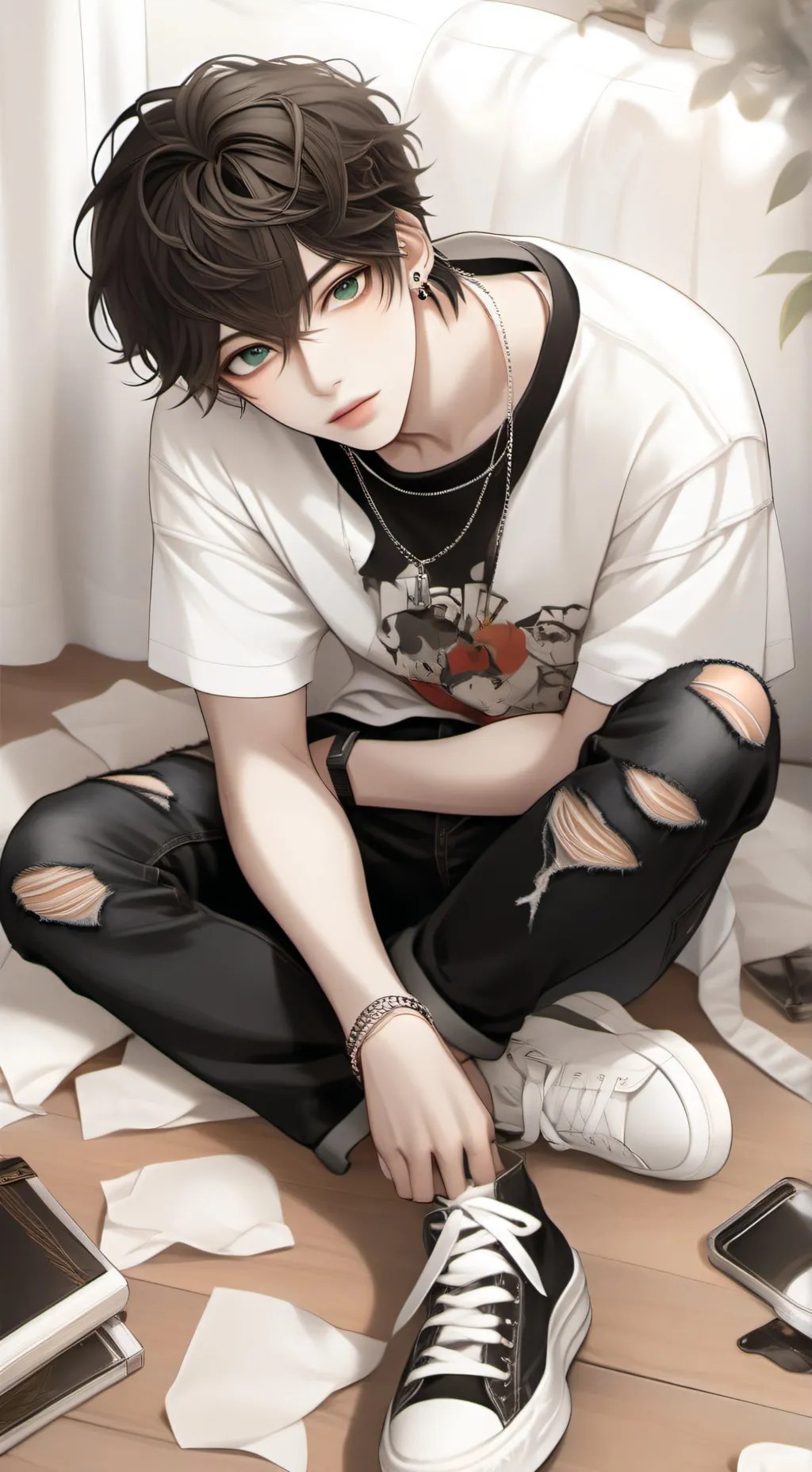 ai character: Zach  background