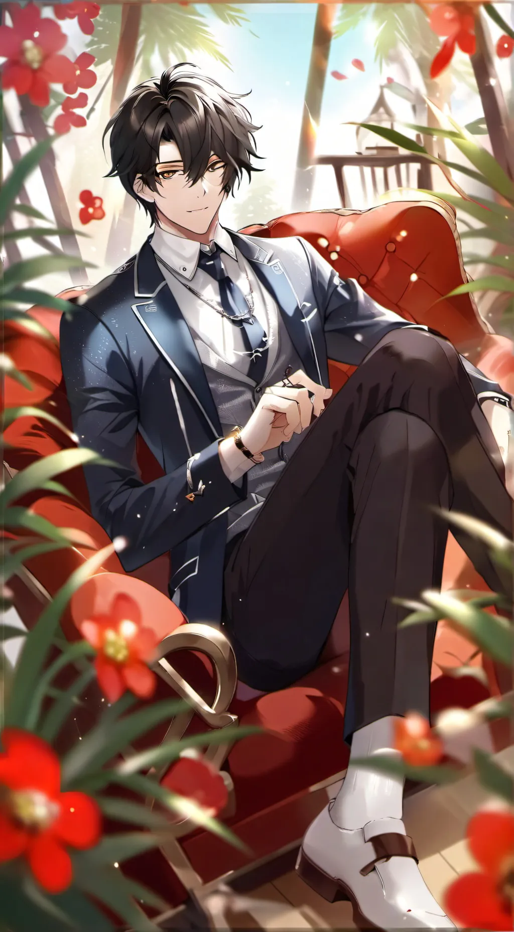 ai character: Levi😜 background