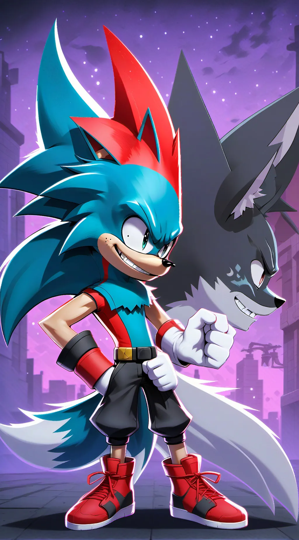 ai character: Sonic Prim Familia background