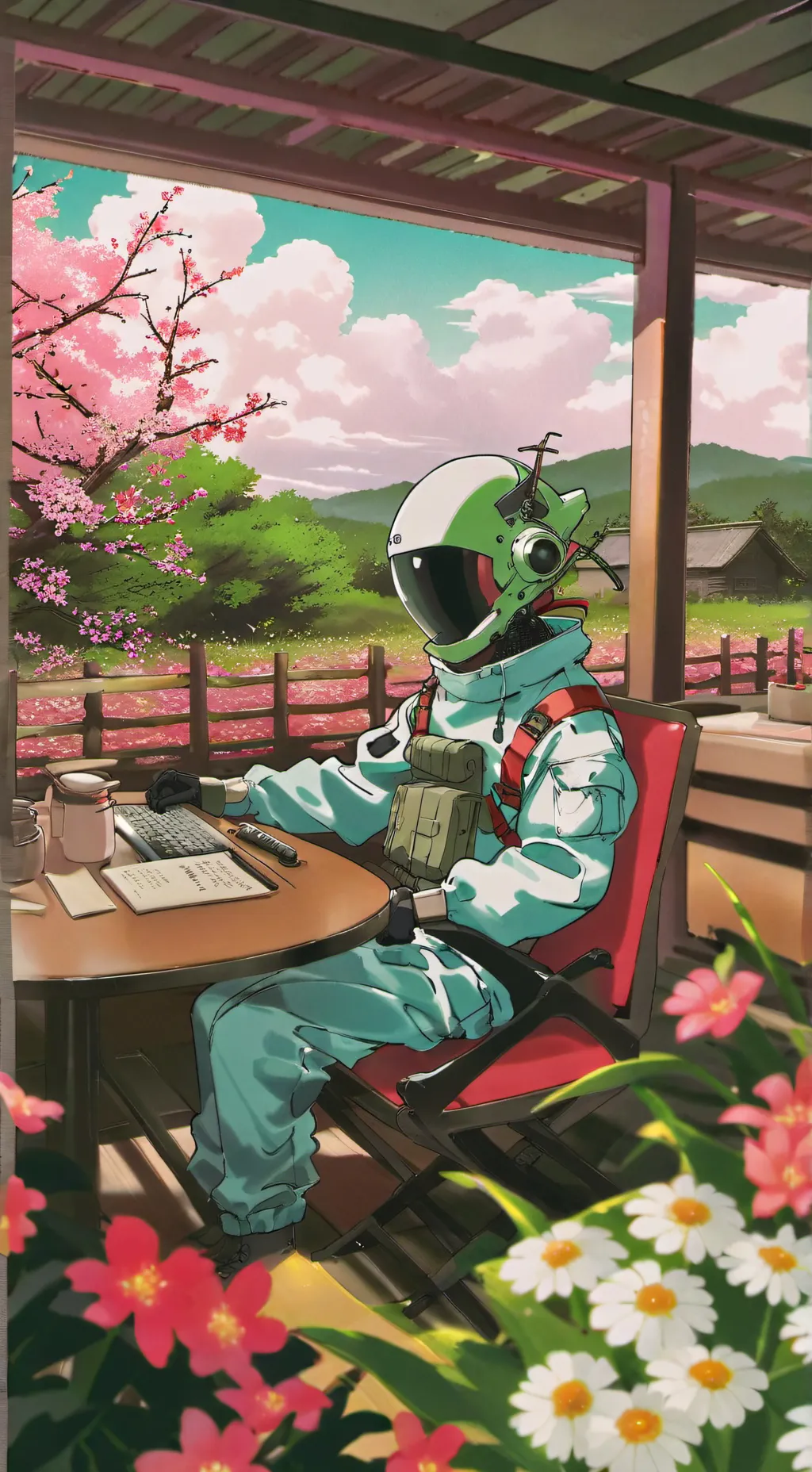 ai character: area 51 background