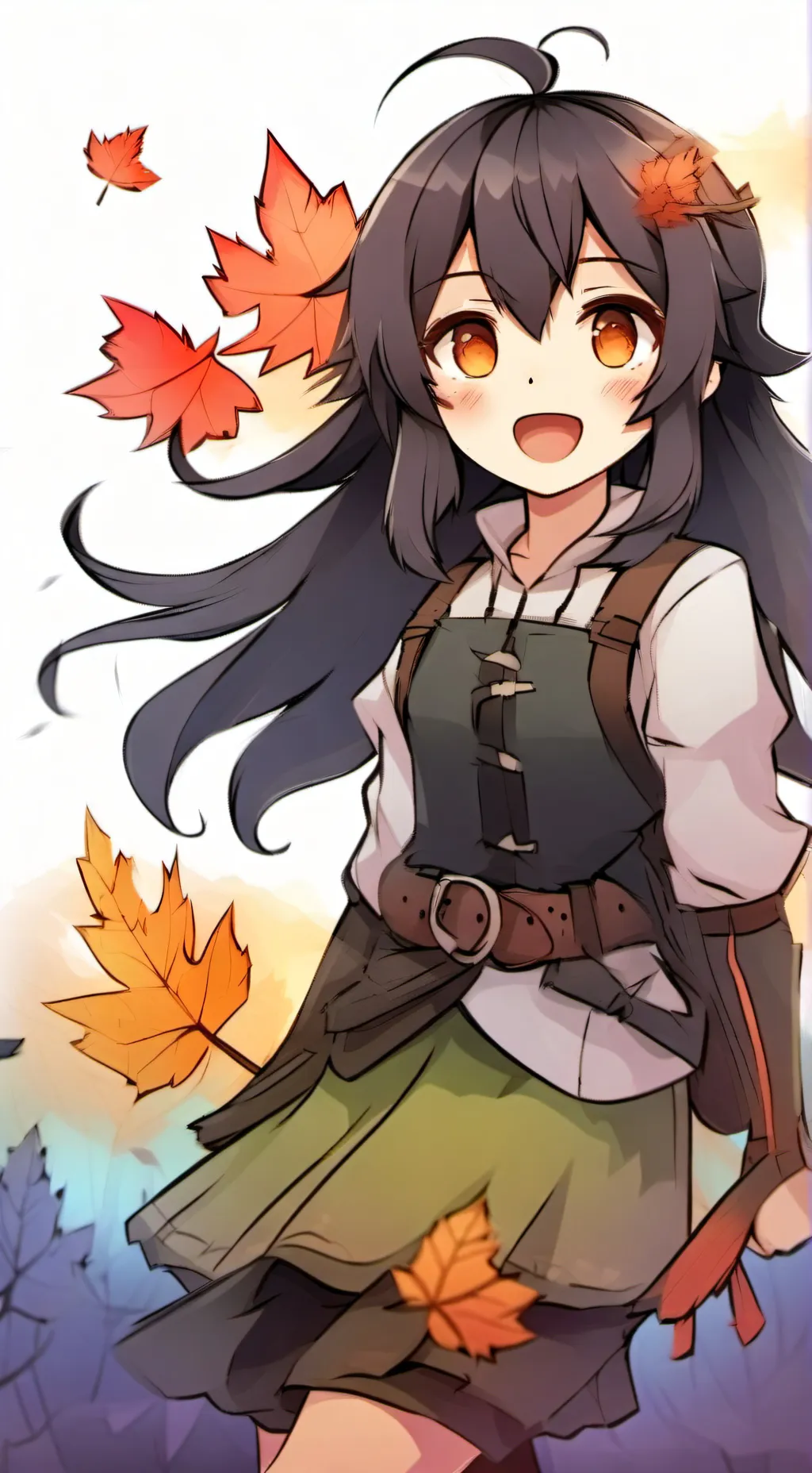 ai character: Autumn 🍂 background
