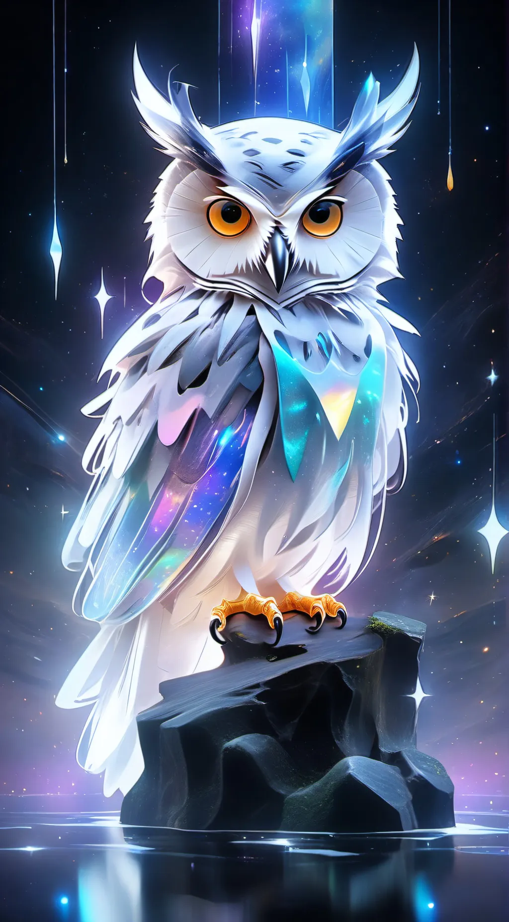 ai character: Starlight background
