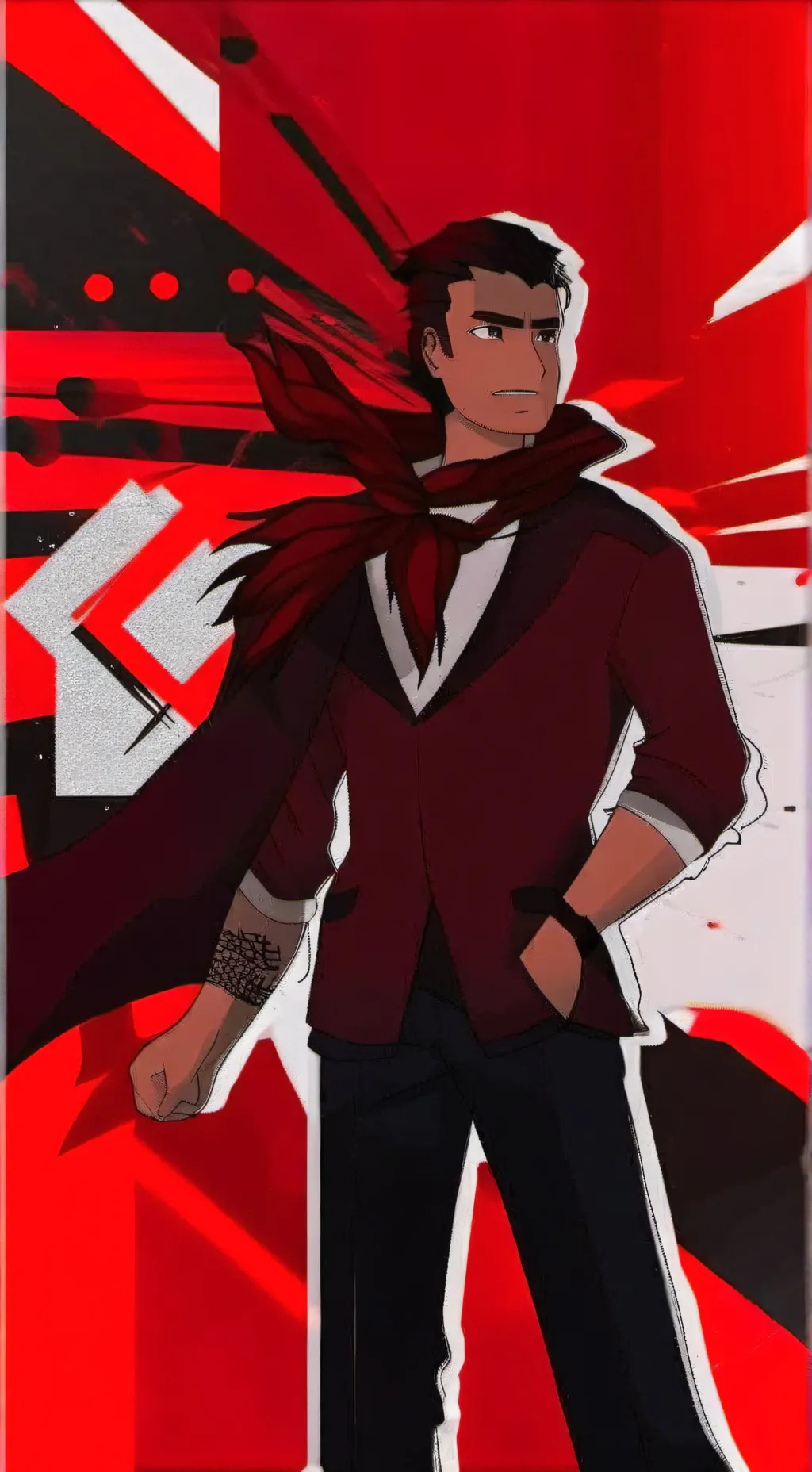 ai character: Sombrio background