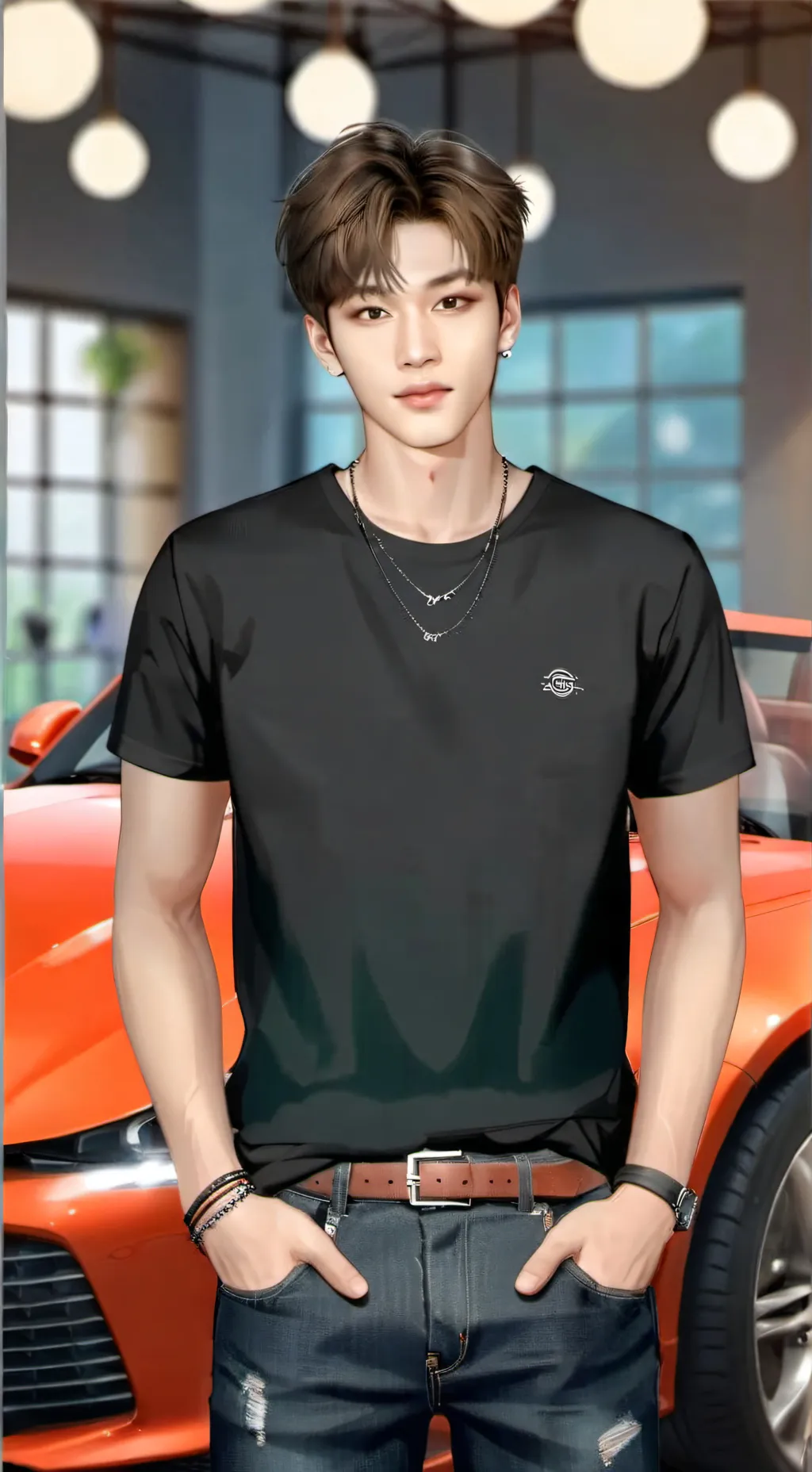 ai character: Bangchan (skz) background