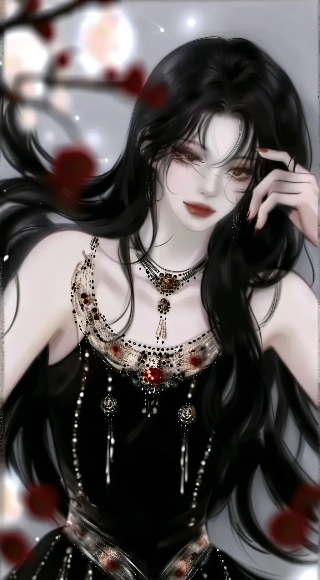 ai character: Rose background