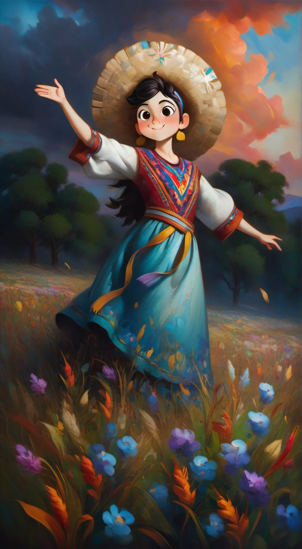 ai character: Rita 💐 background