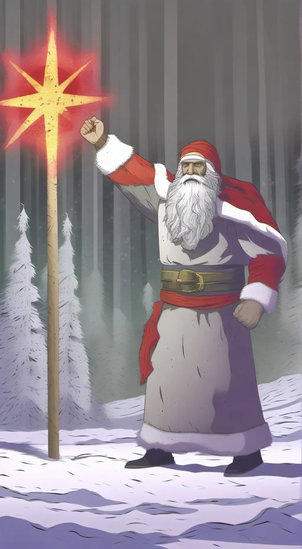 ai character: Dti's winter quest background