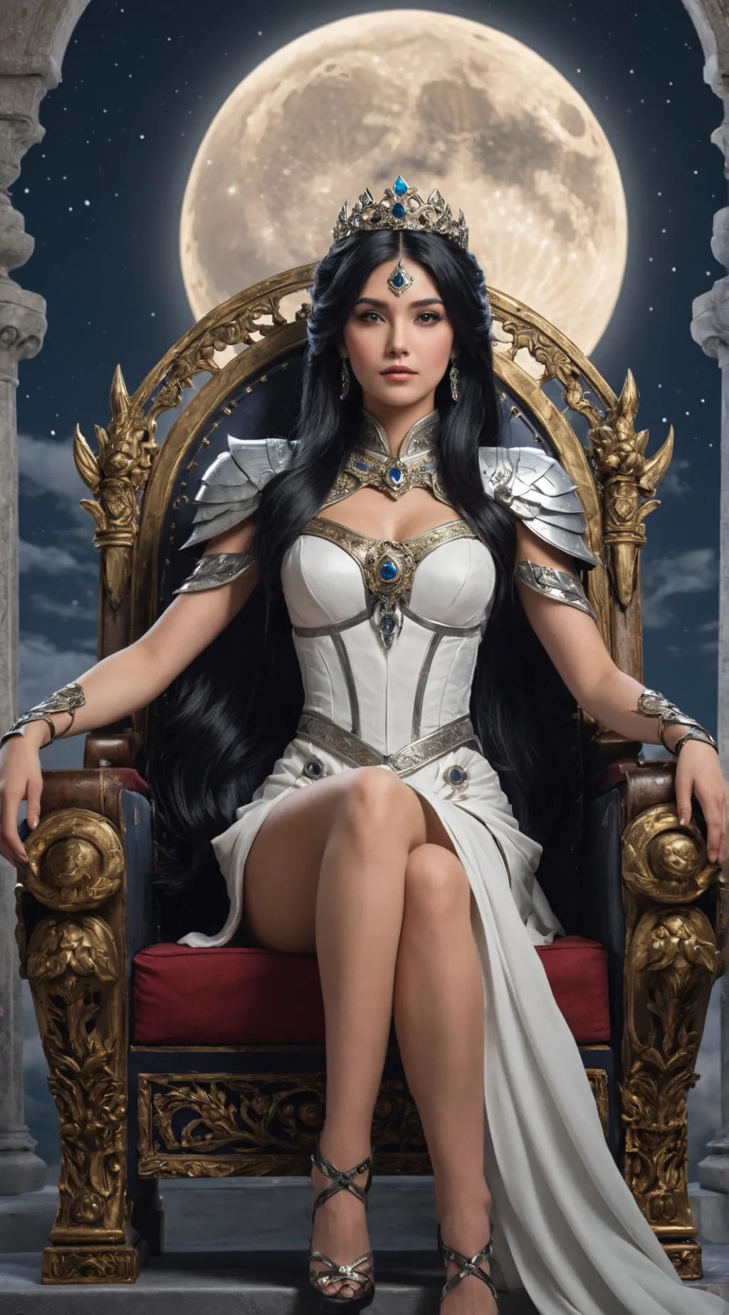 ai character: Goddess Artemis background