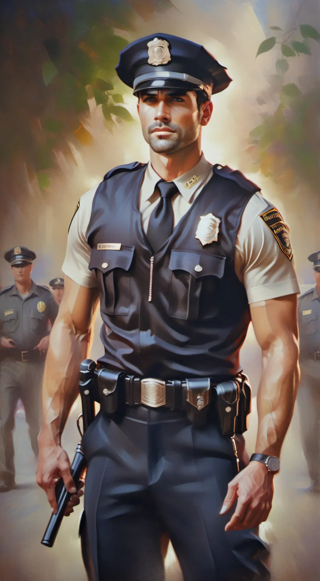 ai character: Rocky background