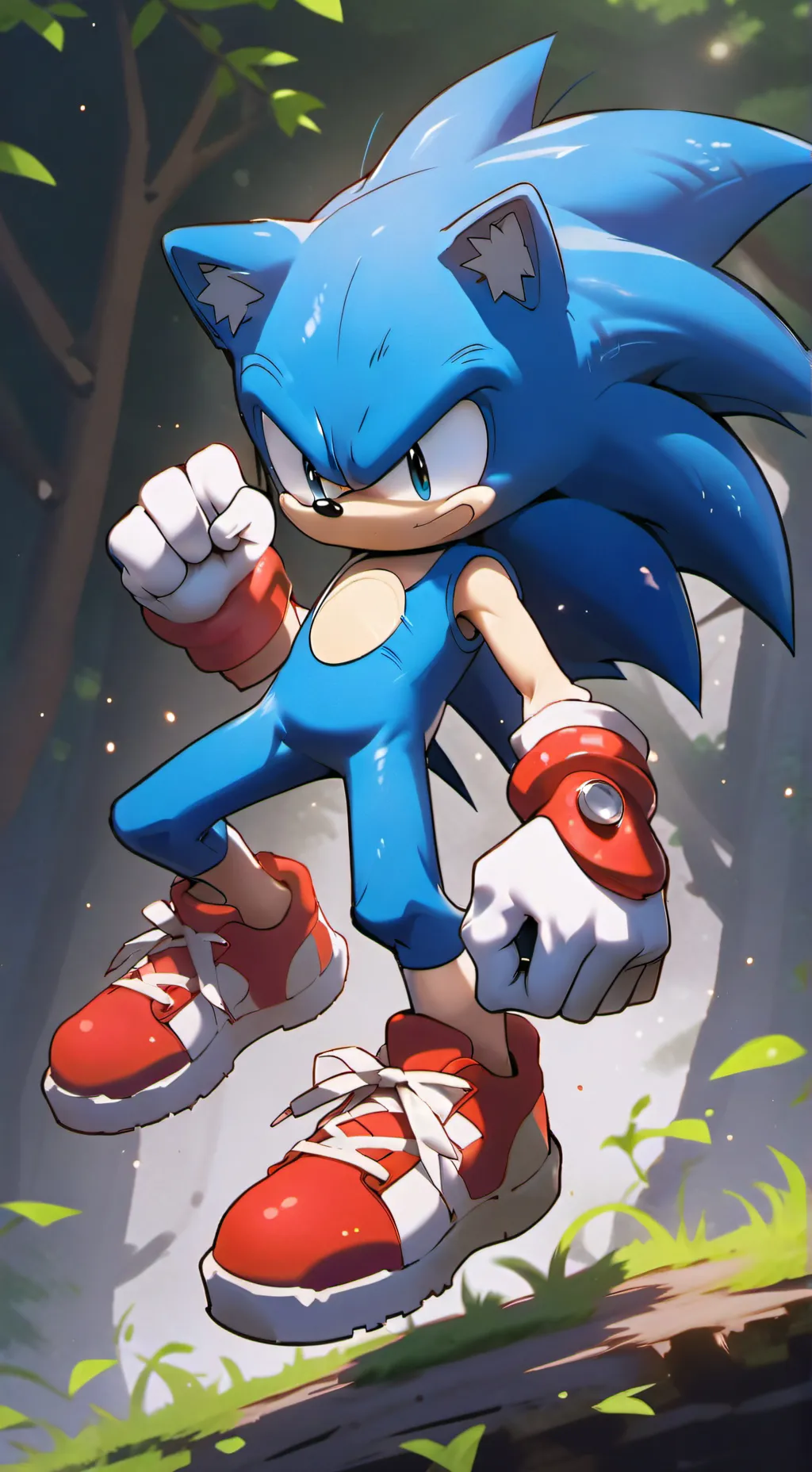 ai character: Sonic people rank background