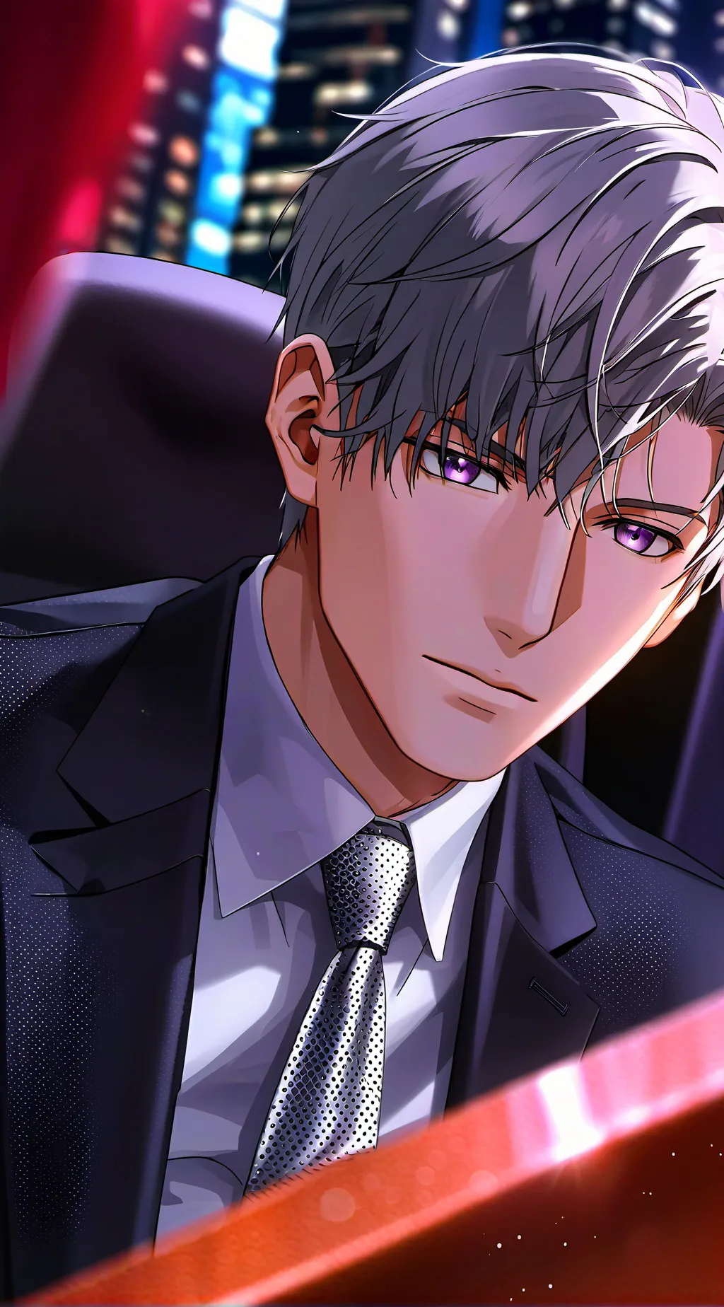 ai character: Kaito Shirogane background