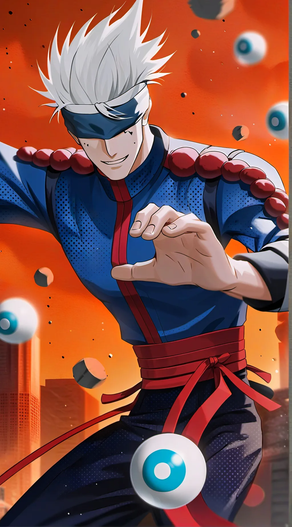 ai character: Satoru Gojo background