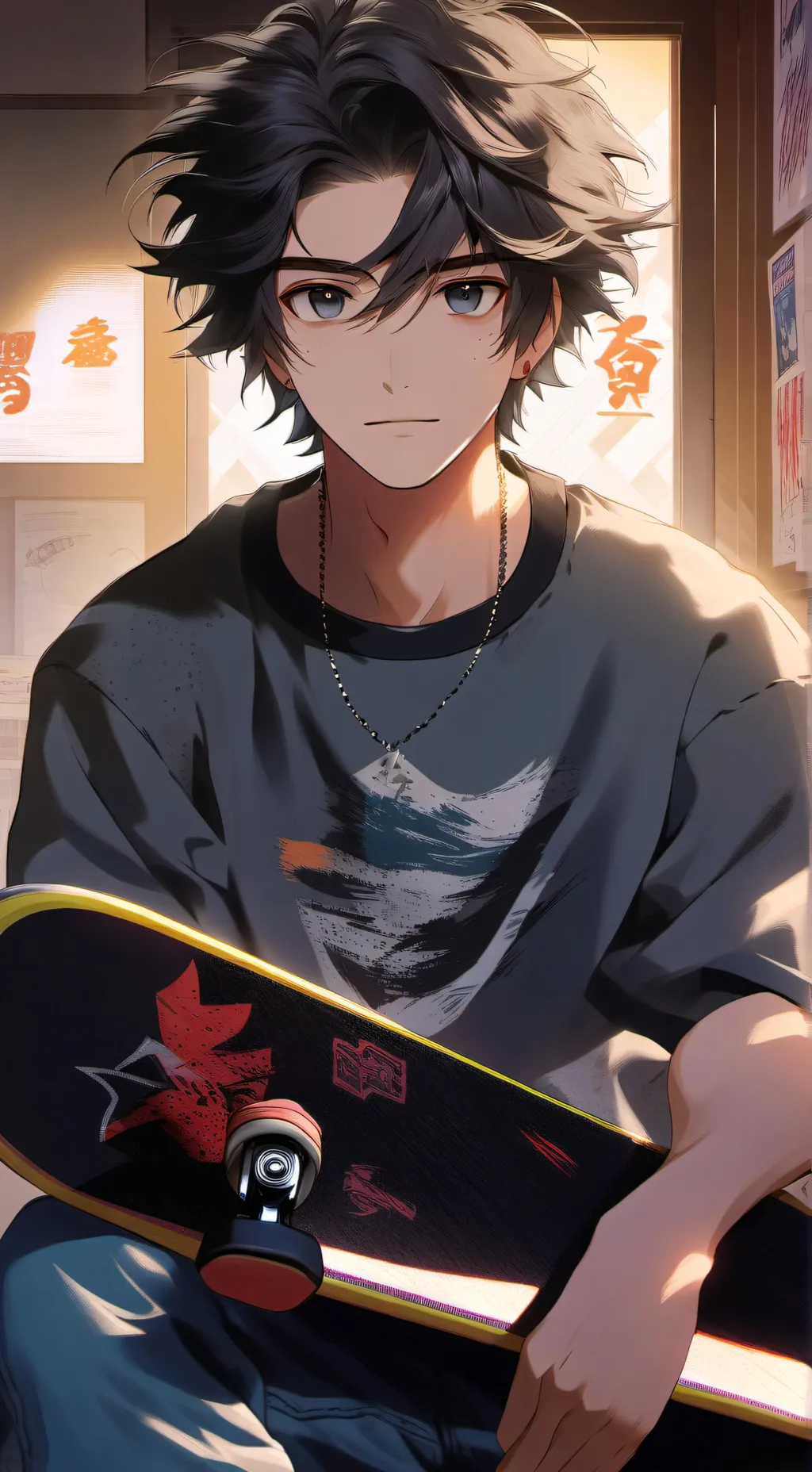ai character: Laid-Back Skate Buddy background