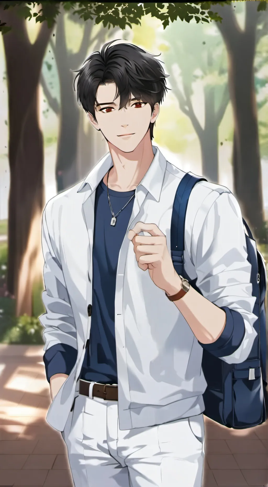 ai character: leonardo background