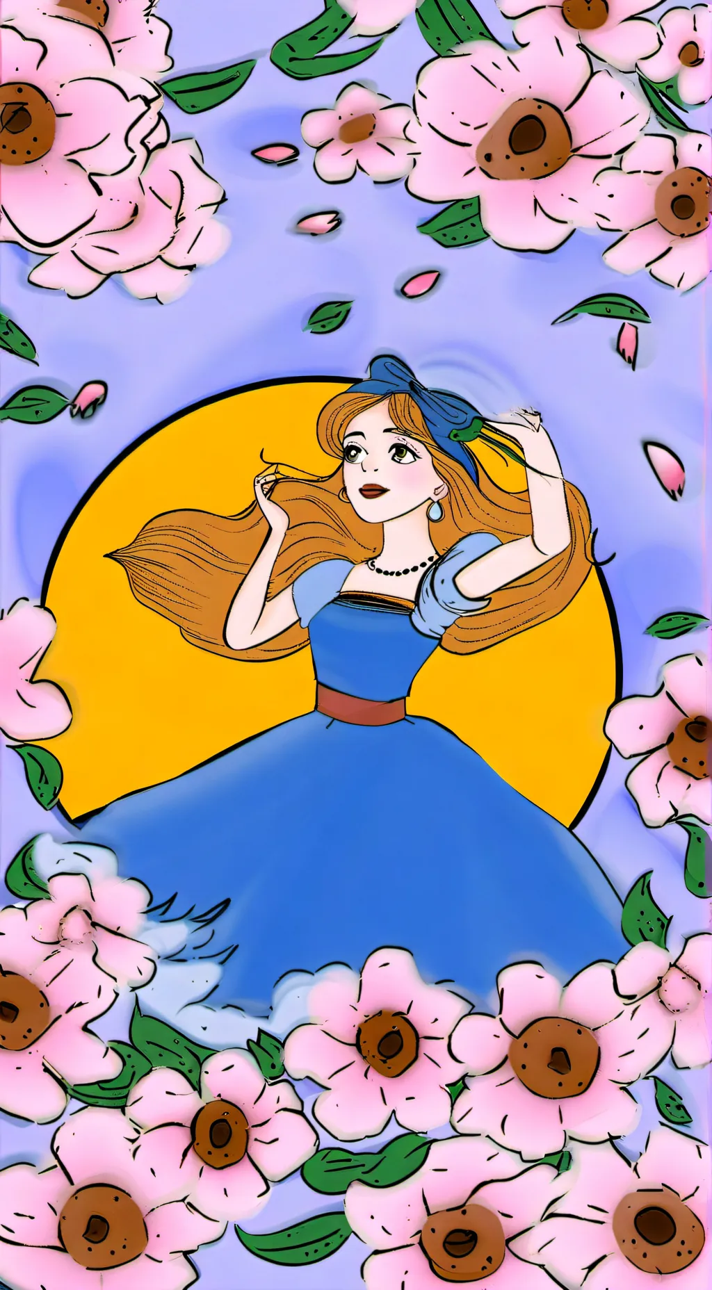 ai character: blossom  background