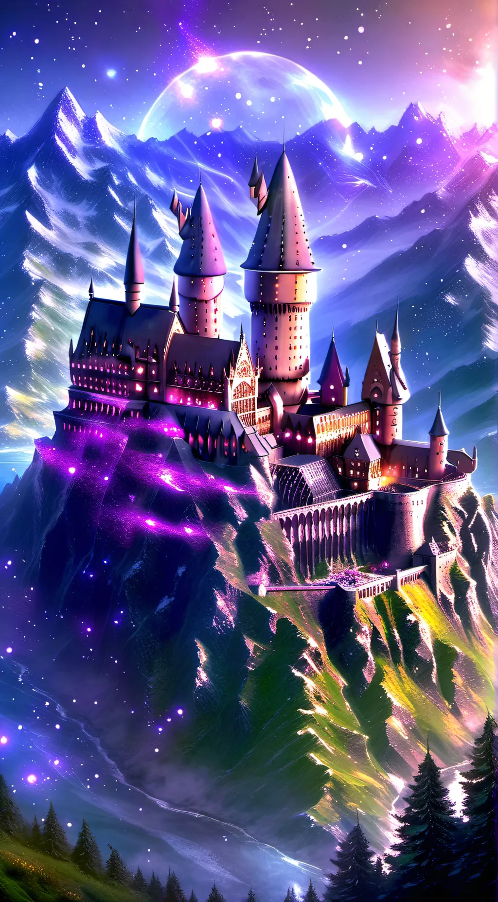 ai character: Hogwarts  background