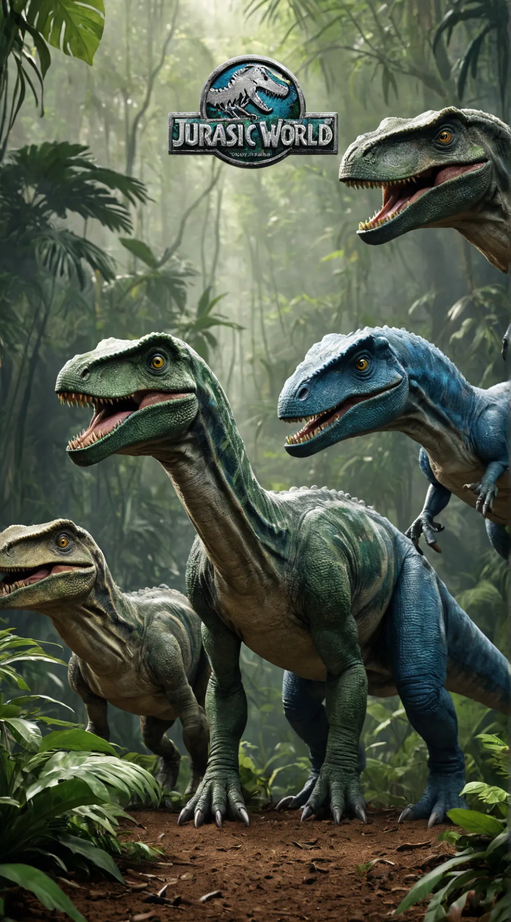 ai character: JW, raptor pack background