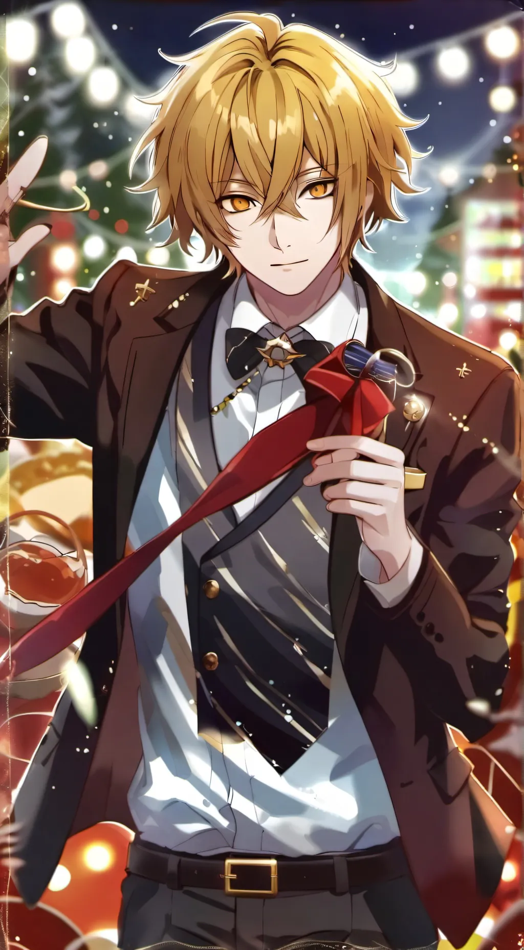 ai character: Denki Kaminari background