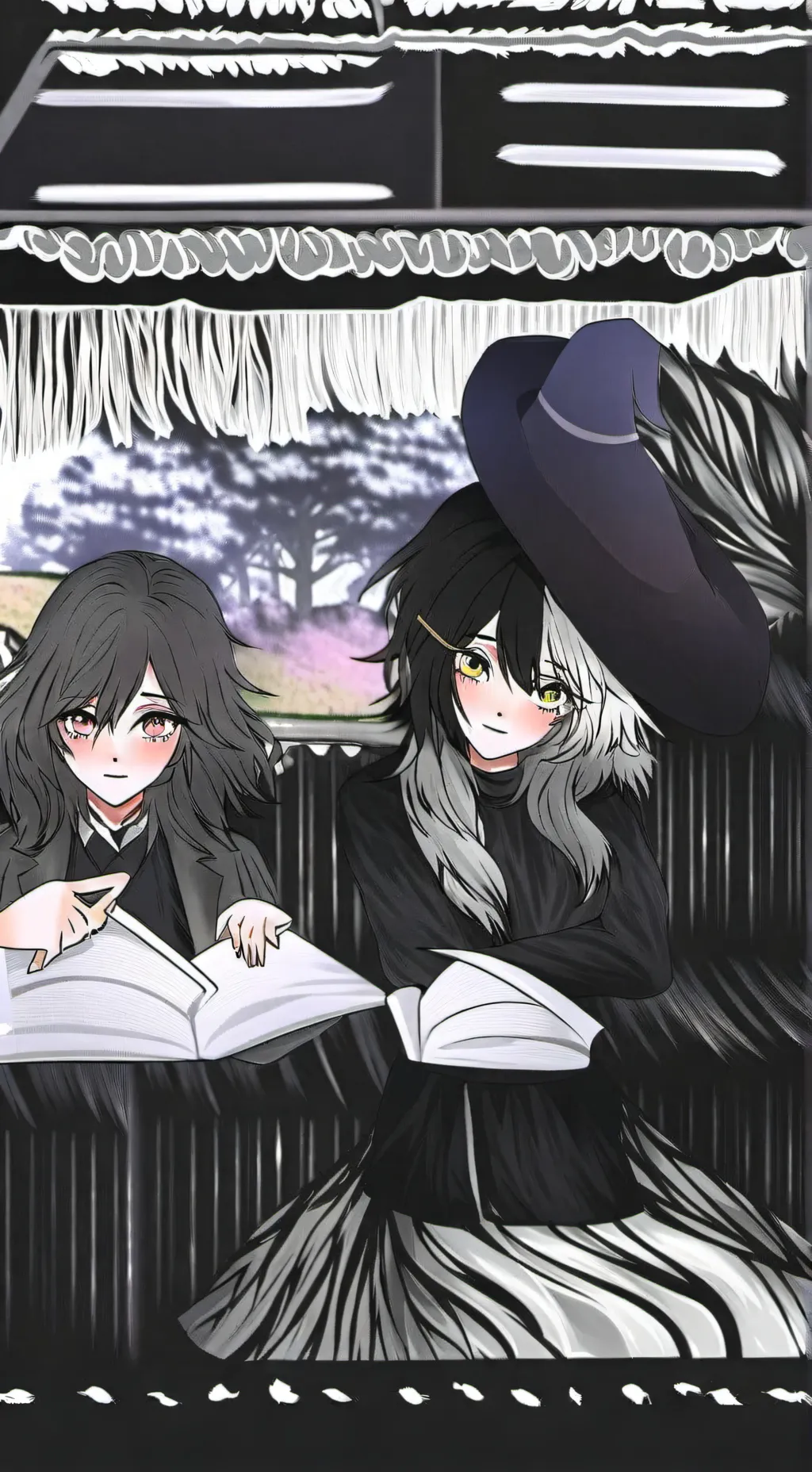 ai character: кити и нин background