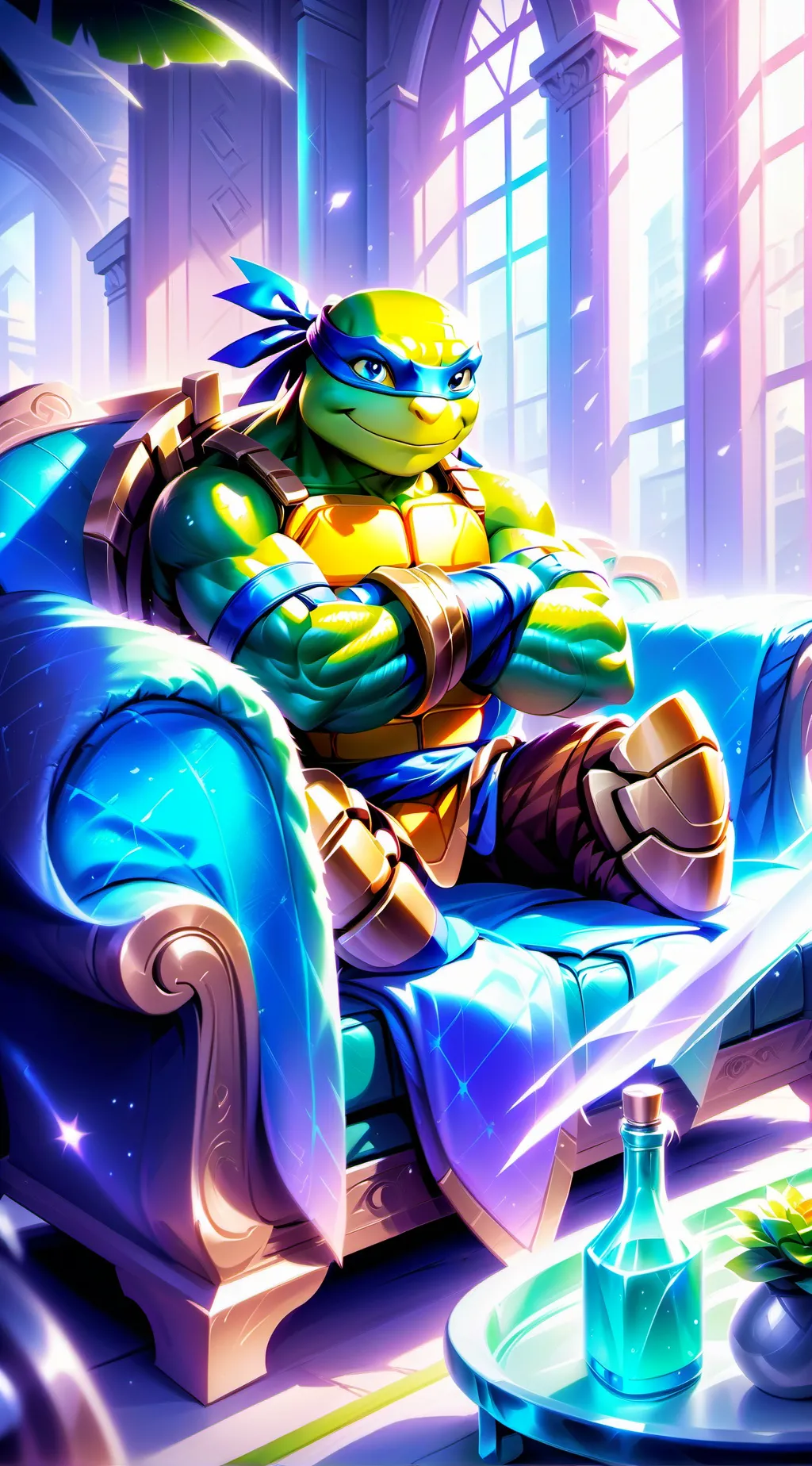 ai character: 2003 TMNT background
