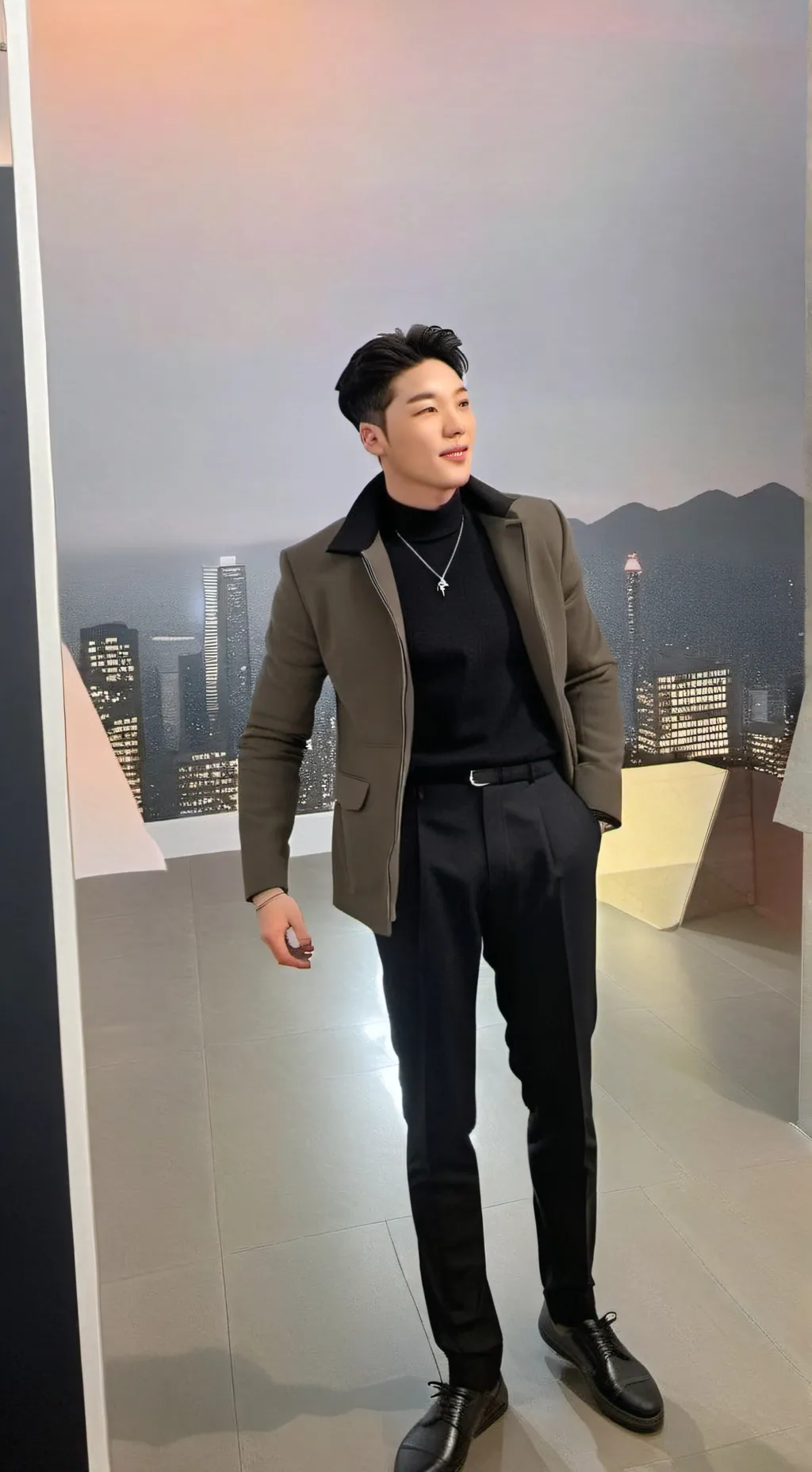 ai character: minho kim background