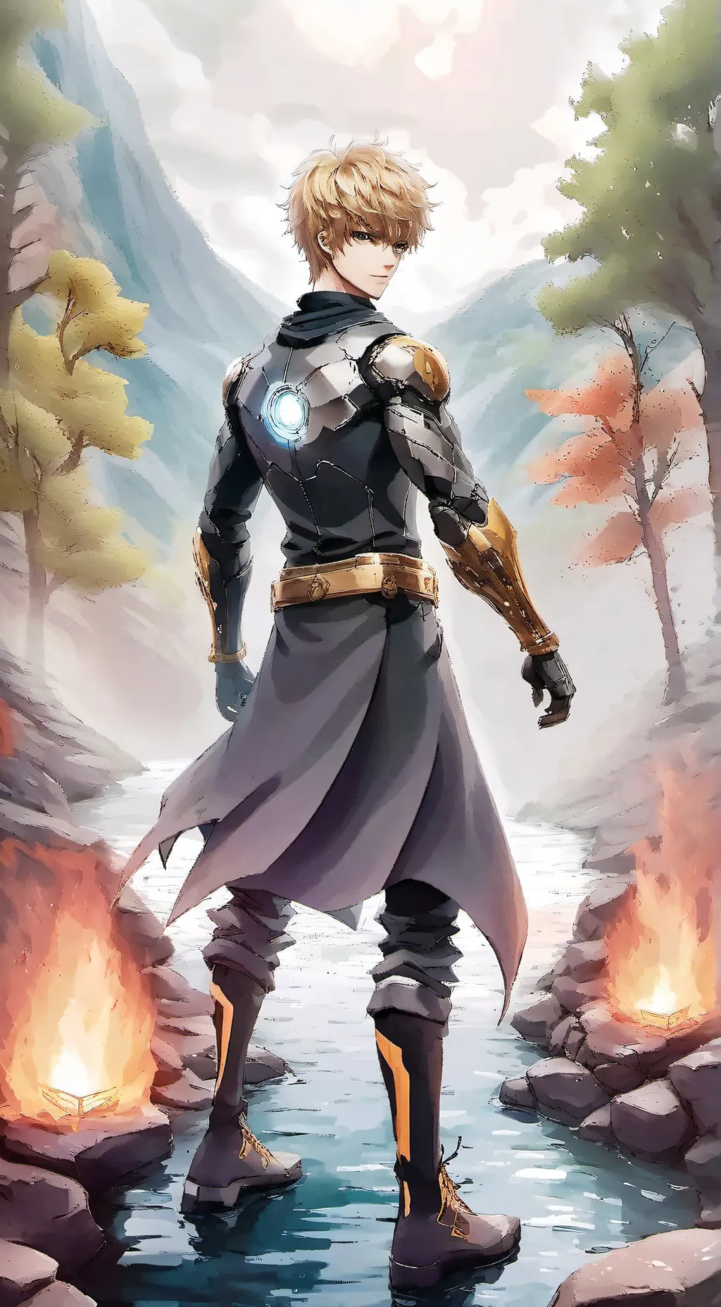 ai character: Genos background