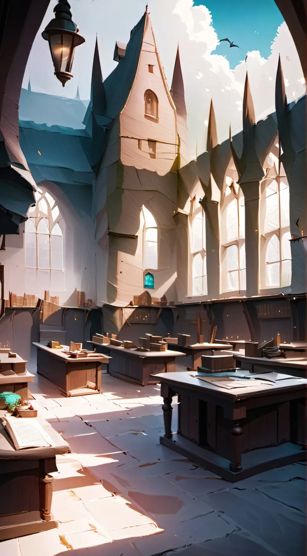 ai character: Hogwarts background