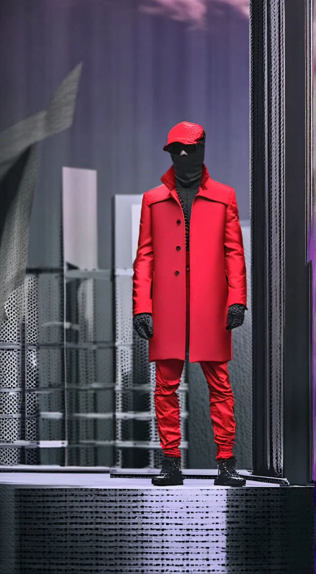 ai character: squid game guard background