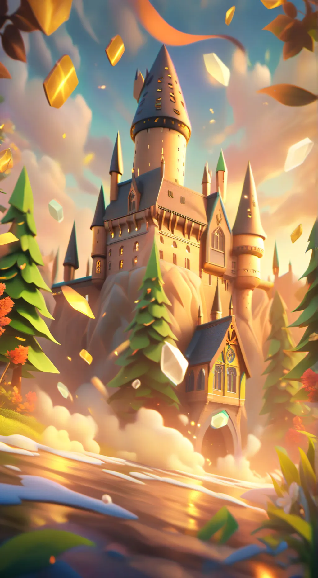 ai character: Hogwarts background