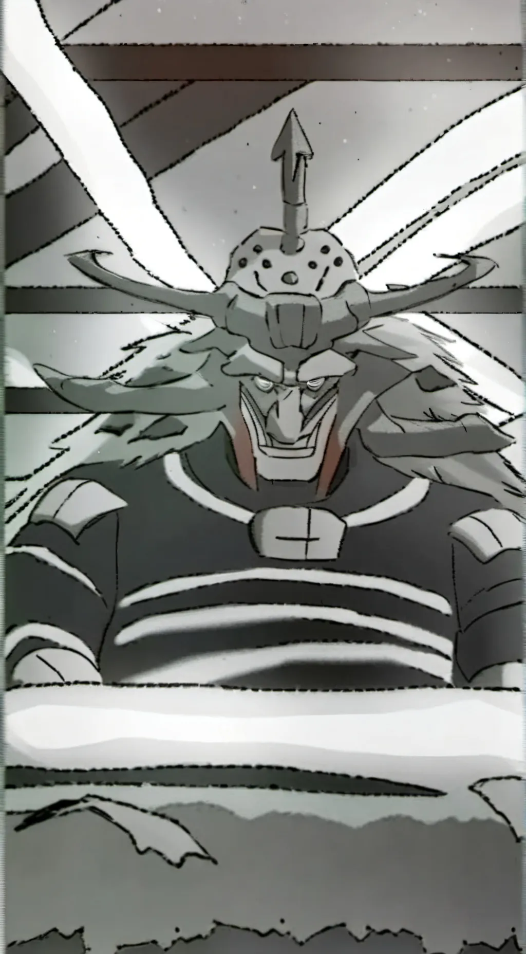 ai character: Mahoraga  background