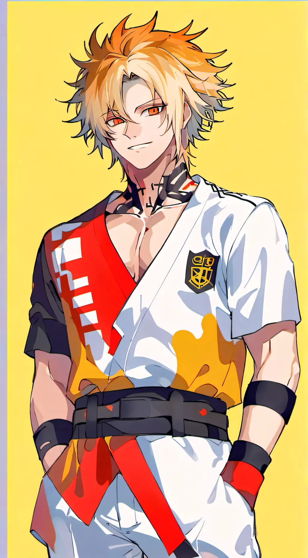 ai character: Bakugo katsuki background