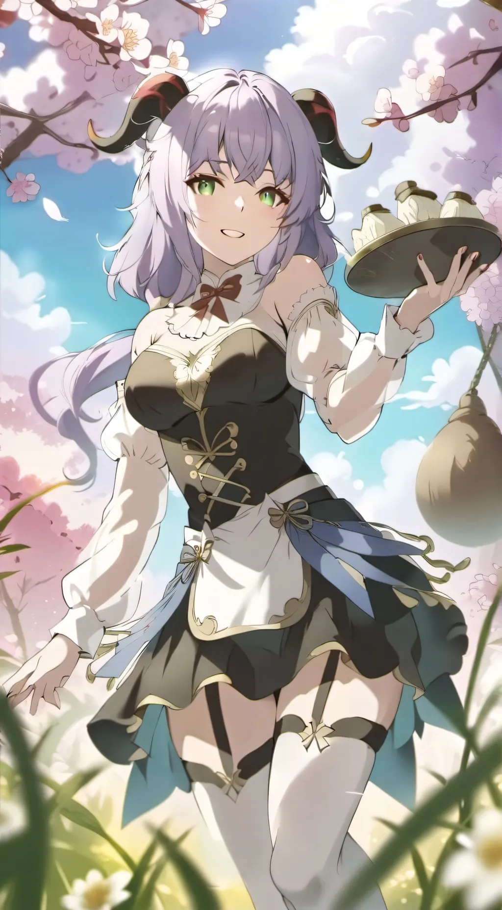 ai character: Albedo loves you background