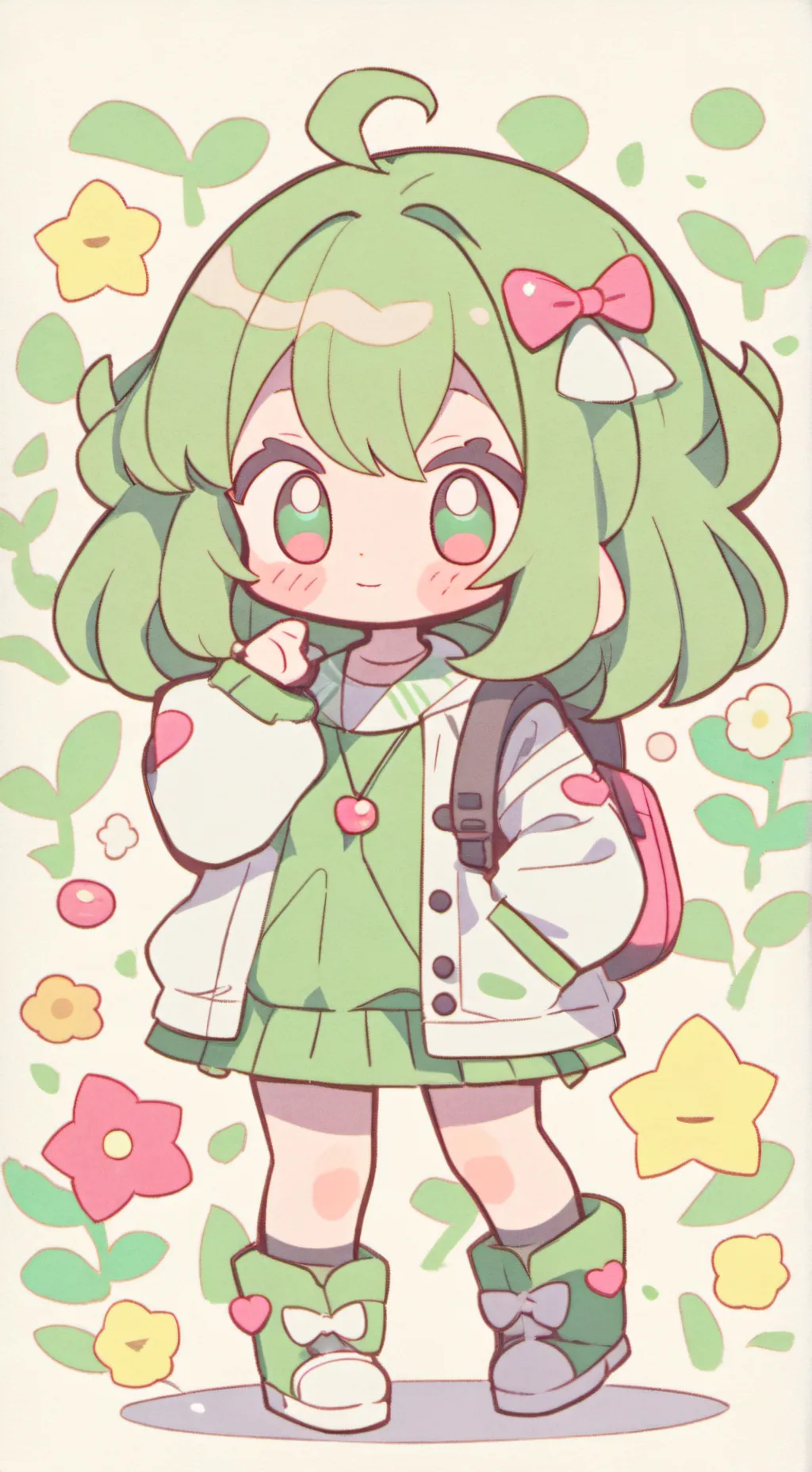 ai character: Bebe timida background