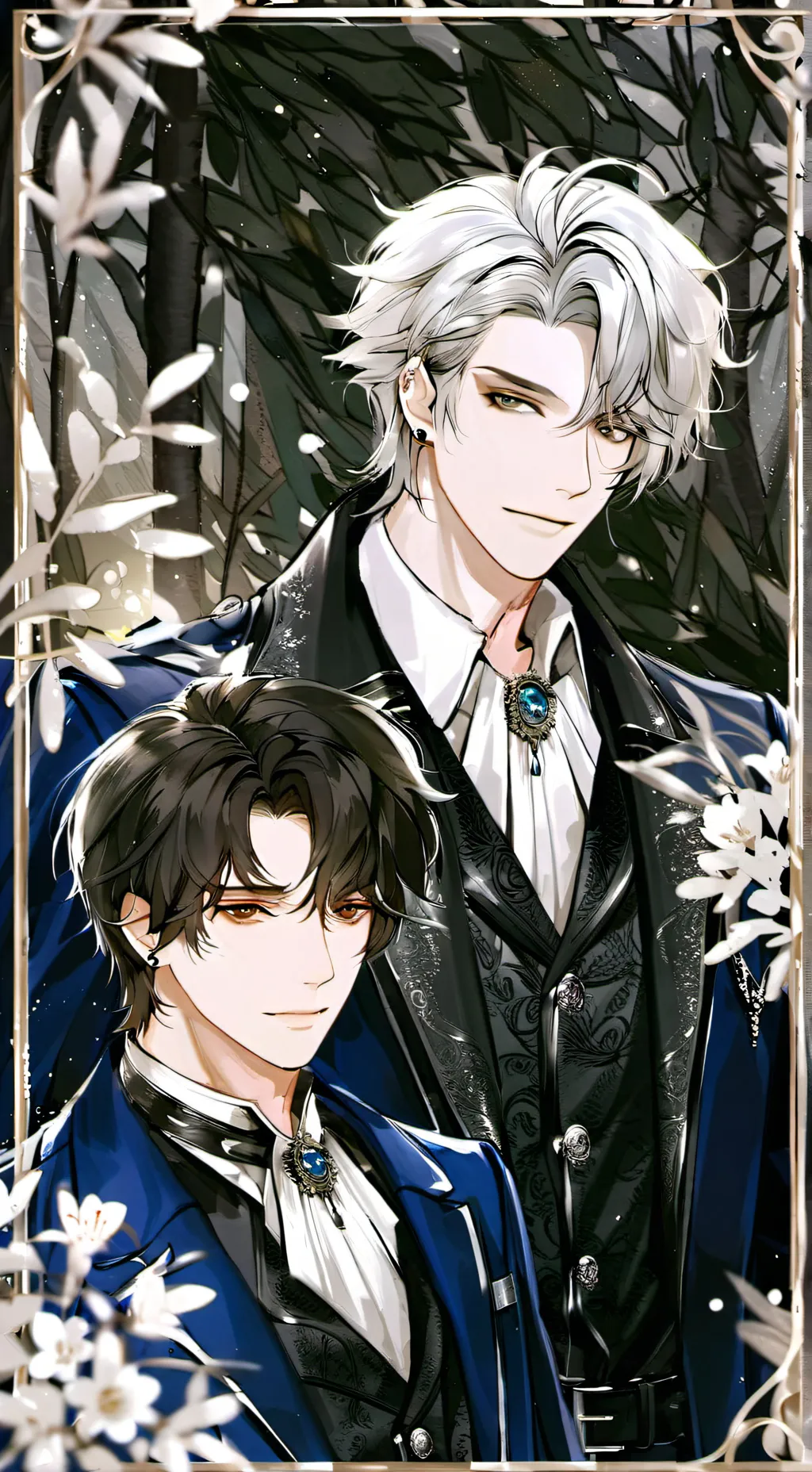 ai character: ♥Kai, silver♥ background