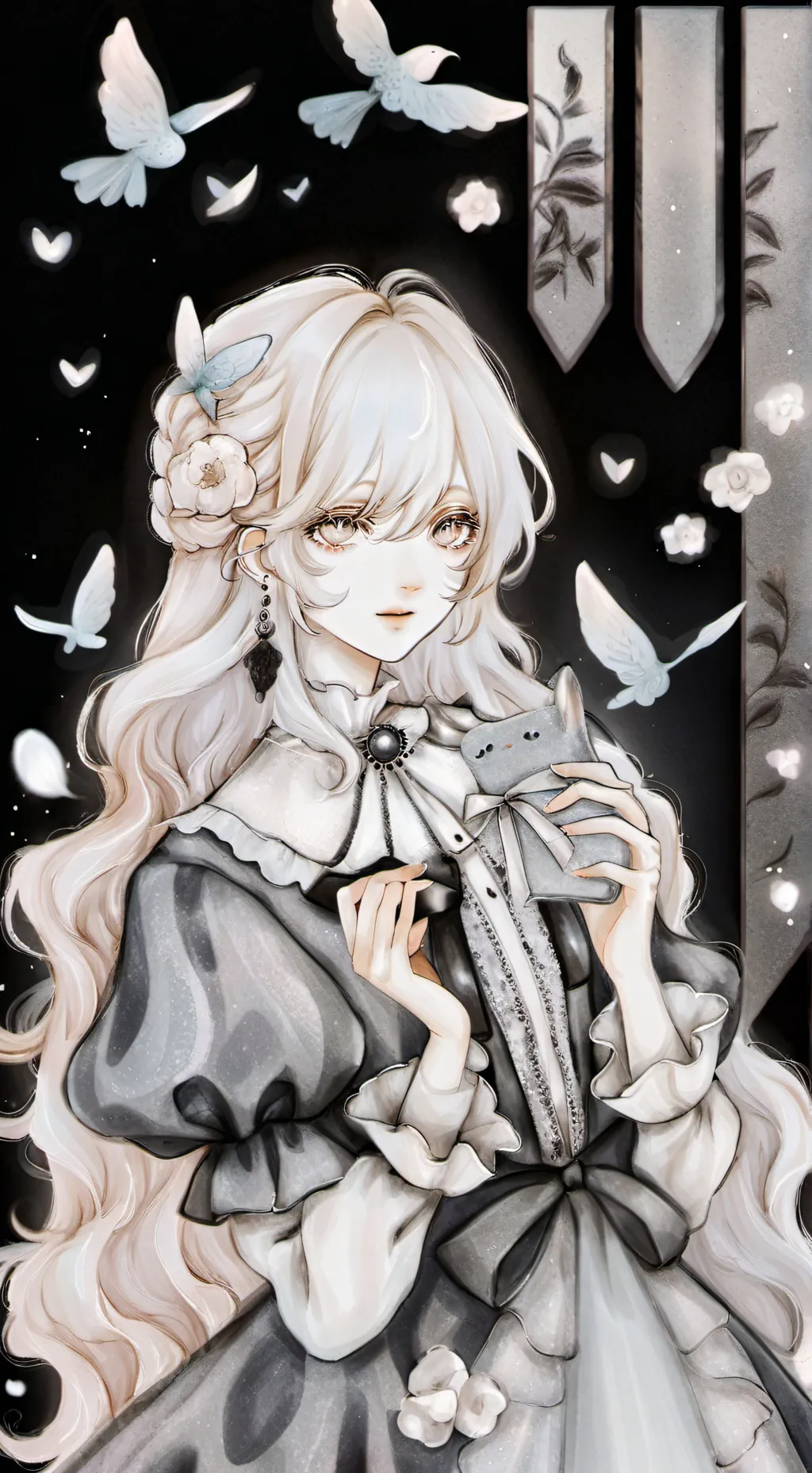 ai character: novia gamer 1k background