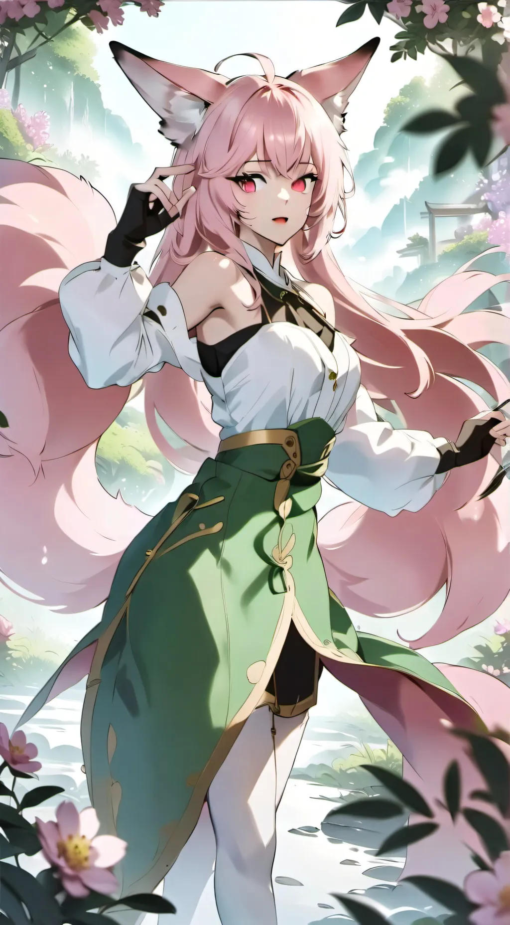 ai character: Lotus background