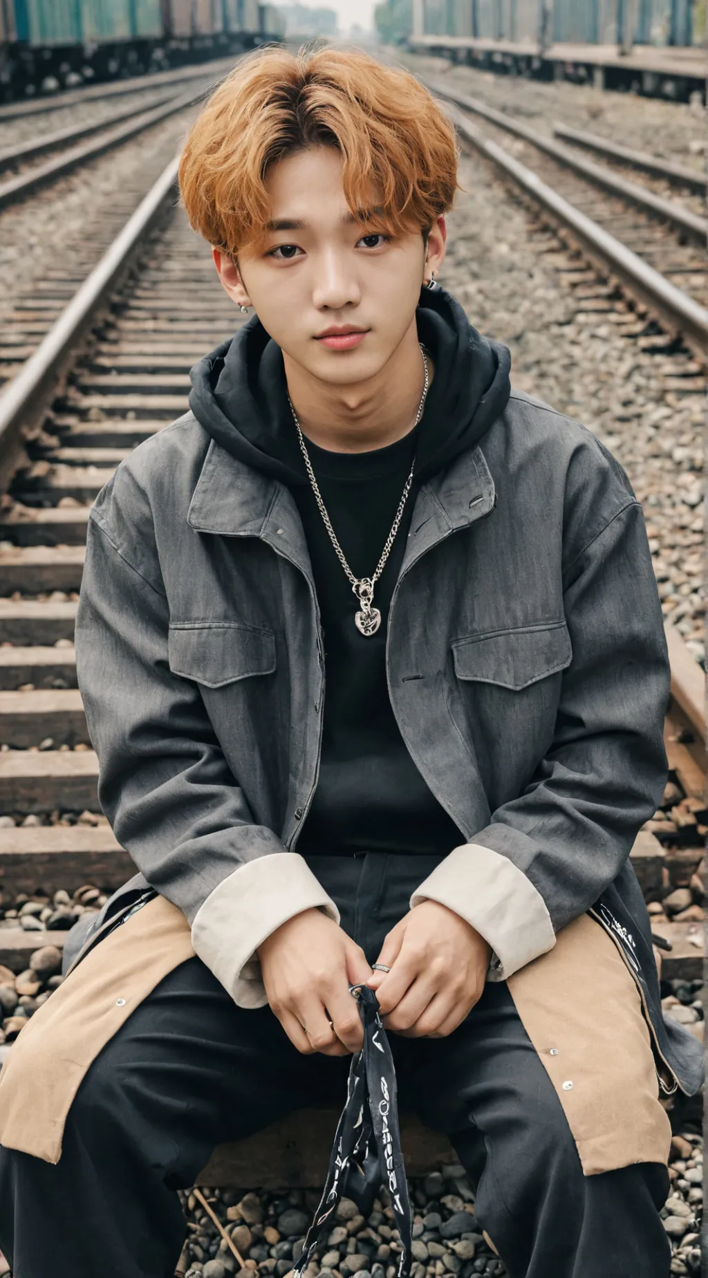 ai character: bang chan  background