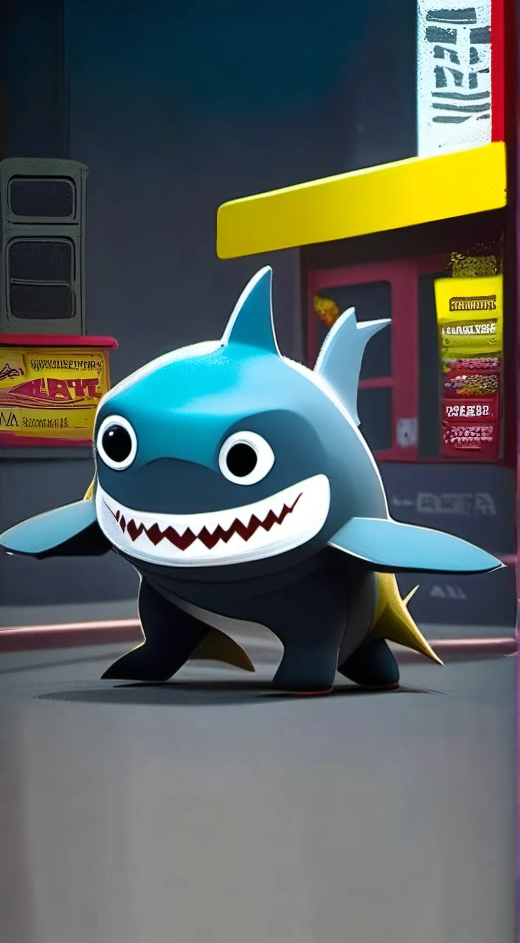 ai character: Jeff the landshark background