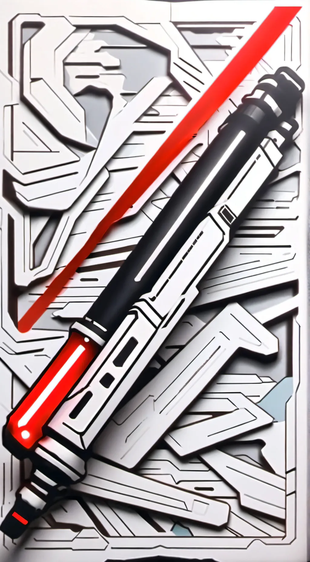 ai character: lightsaber  background