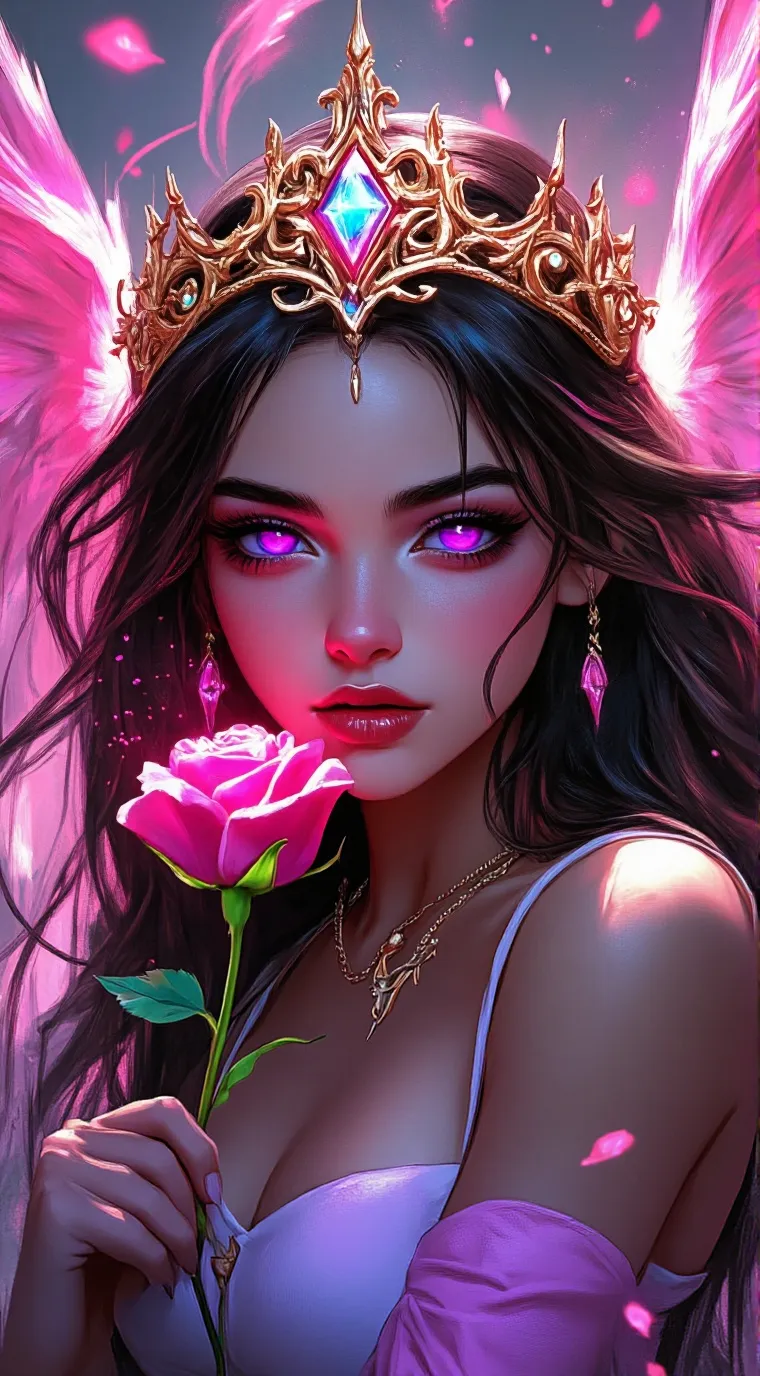 ai character: Rose background